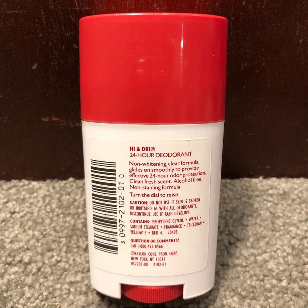 HI & DRI Spice Stick for Men 24 Hour Deodorant, Non-Whitening & Clear, 2oz